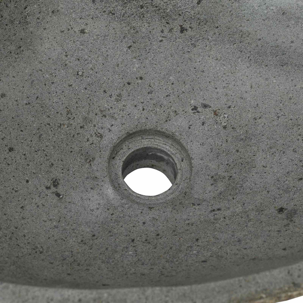 vidaXL Basin z rzeczonego kamienia Jasnoszary 52 x 40 x 15 cm