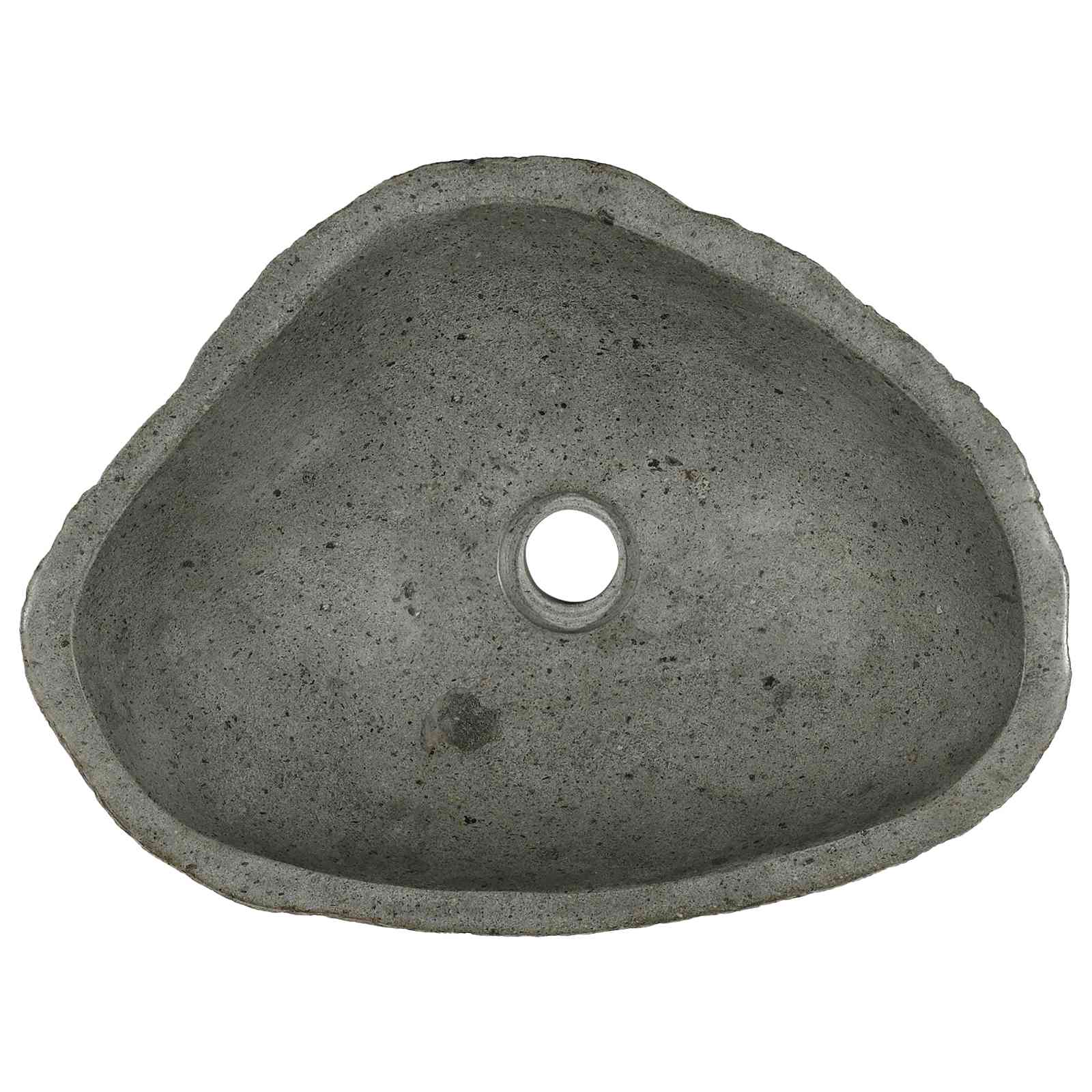 vidaXL Basin z rzeczonego kamienia Jasnoszary 52 x 40 x 15 cm