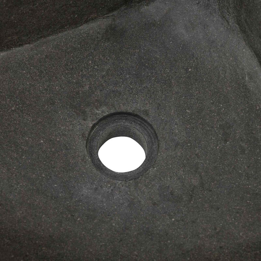 vidaXL Umywalka Szary (30-37) x (30-37) x 12 cm Kamień rzeczny