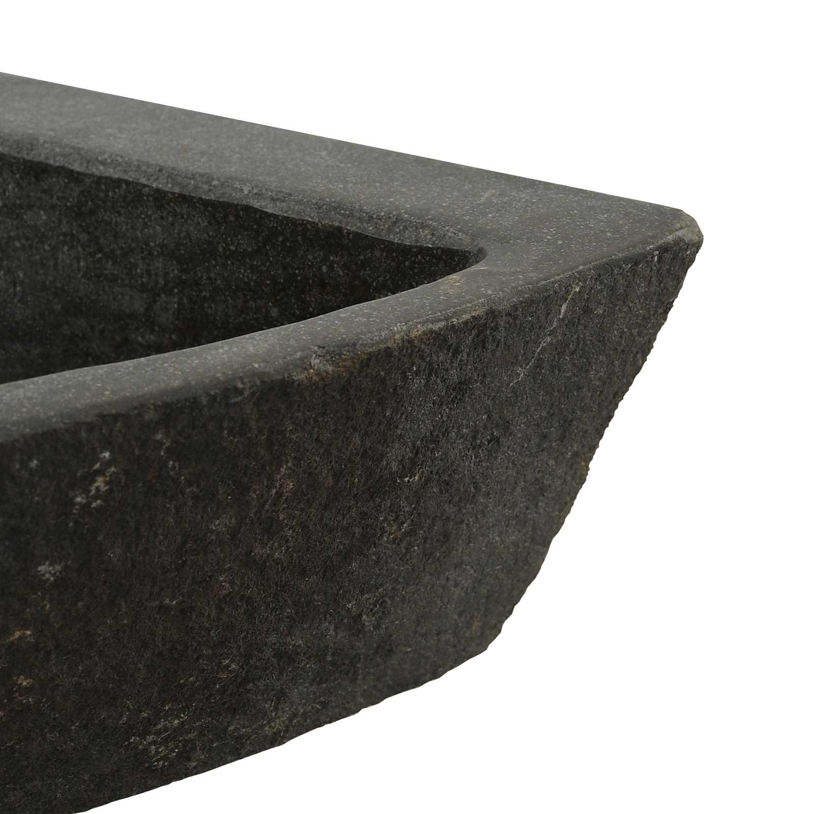 vidaXL Umywalka Szary (38-45) x (38-45) x 12 cm Kamień rzeczny