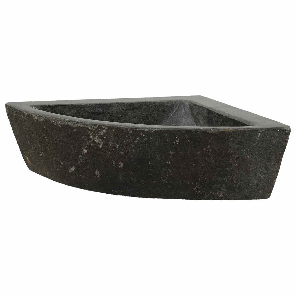 vidaXL Umywalka Szary (38-45) x (38-45) x 12 cm Kamień rzeczny