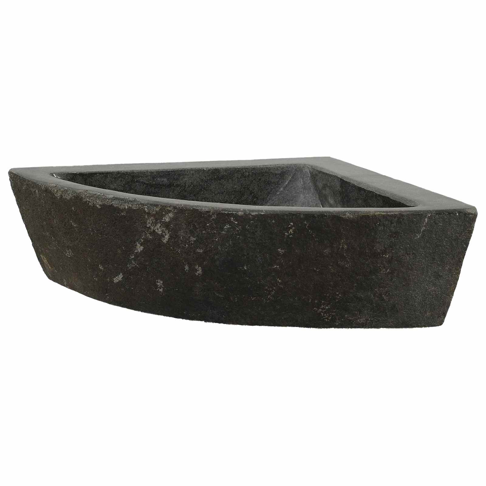 vidaXL Umywalka Szary (38-45) x (38-45) x 12 cm Kamień rzeczny