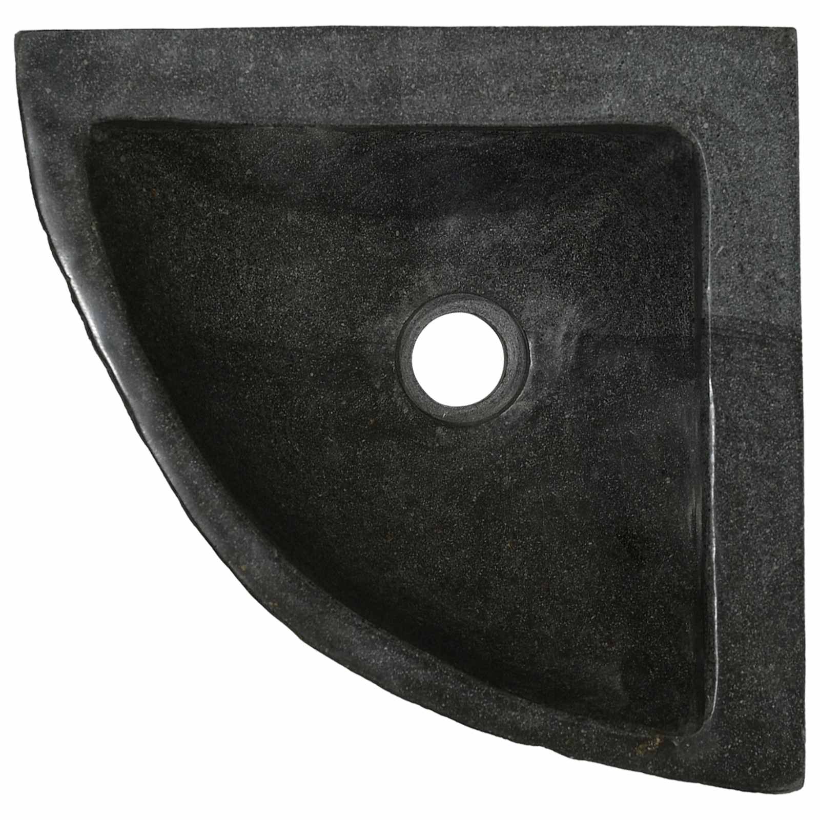 vidaXL Umywalka Szary (38-45) x (38-45) x 12 cm Kamień rzeczny