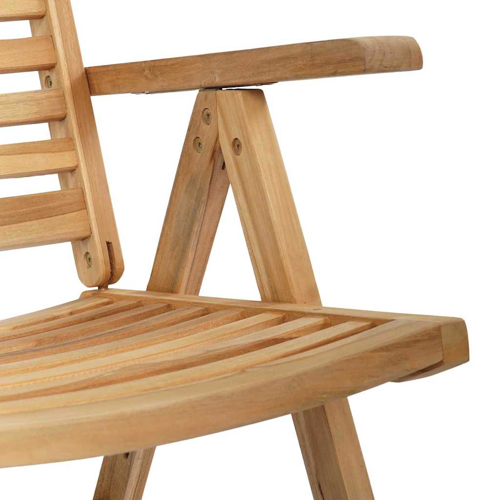 vidaXL Krzesło 2 pcs Brązowy 64,5 x 52 x 108 cm Lite drewno teakowe