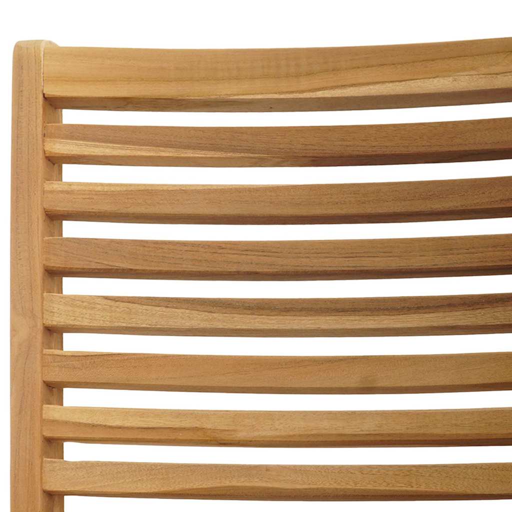 vidaXL Krzesło 2 pcs Brązowy 64,5 x 52 x 108 cm Lite drewno teakowe