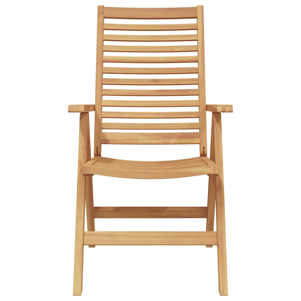 vidaXL Krzesło 2 pcs Brązowy 64,5 x 52 x 108 cm Lite drewno teakowe