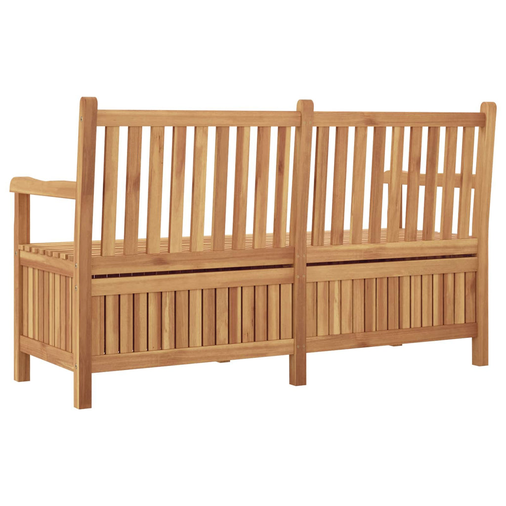 vidaXL Ławka ogrodowa z drzwiami 150 x 60 x 90 cm Lite drewno teakowe