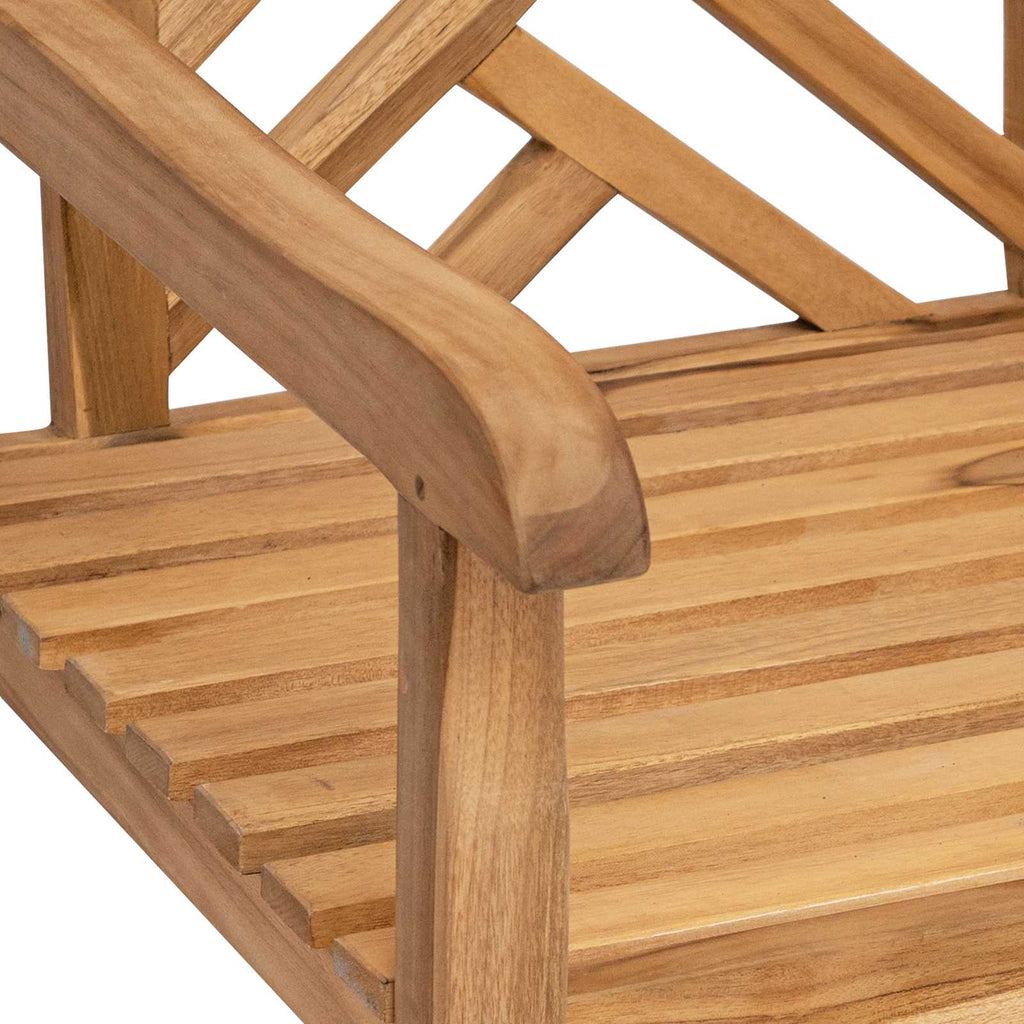 vidaXL Krzesło Ogrodowe 2 pcs 60 x 58 x 90 cm Lite drewno teakowe