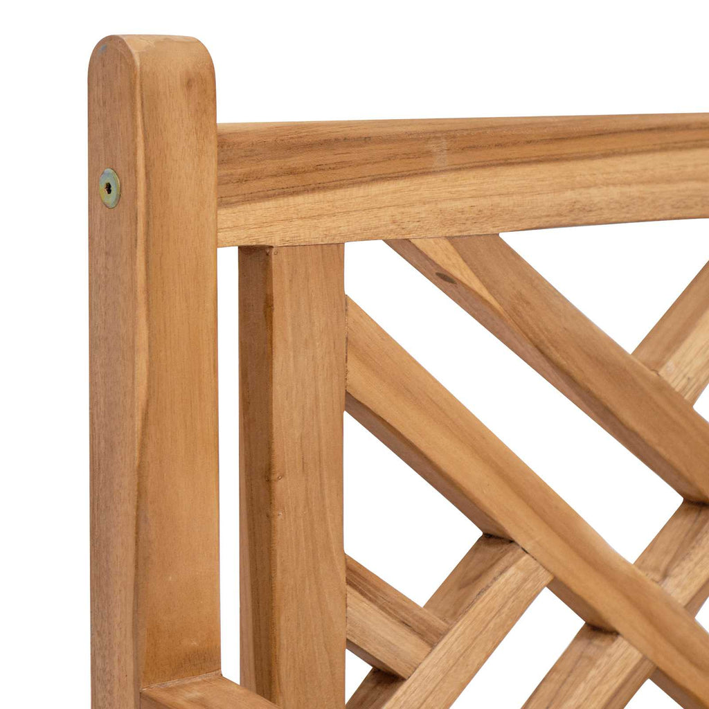 vidaXL Krzesło Ogrodowe 2 pcs 60 x 58 x 90 cm Lite drewno teakowe