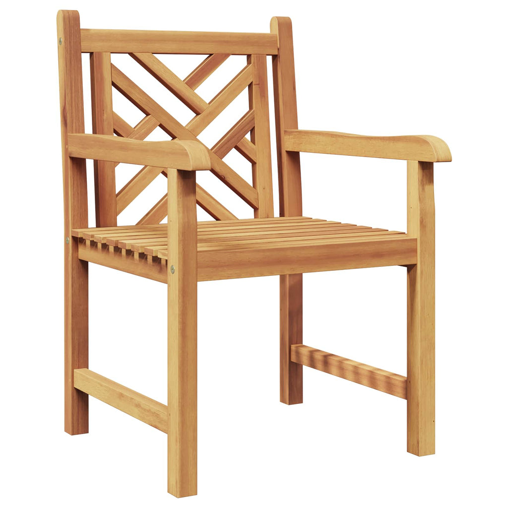 vidaXL Krzesło Ogrodowe 2 pcs 60 x 58 x 90 cm Lite drewno teakowe