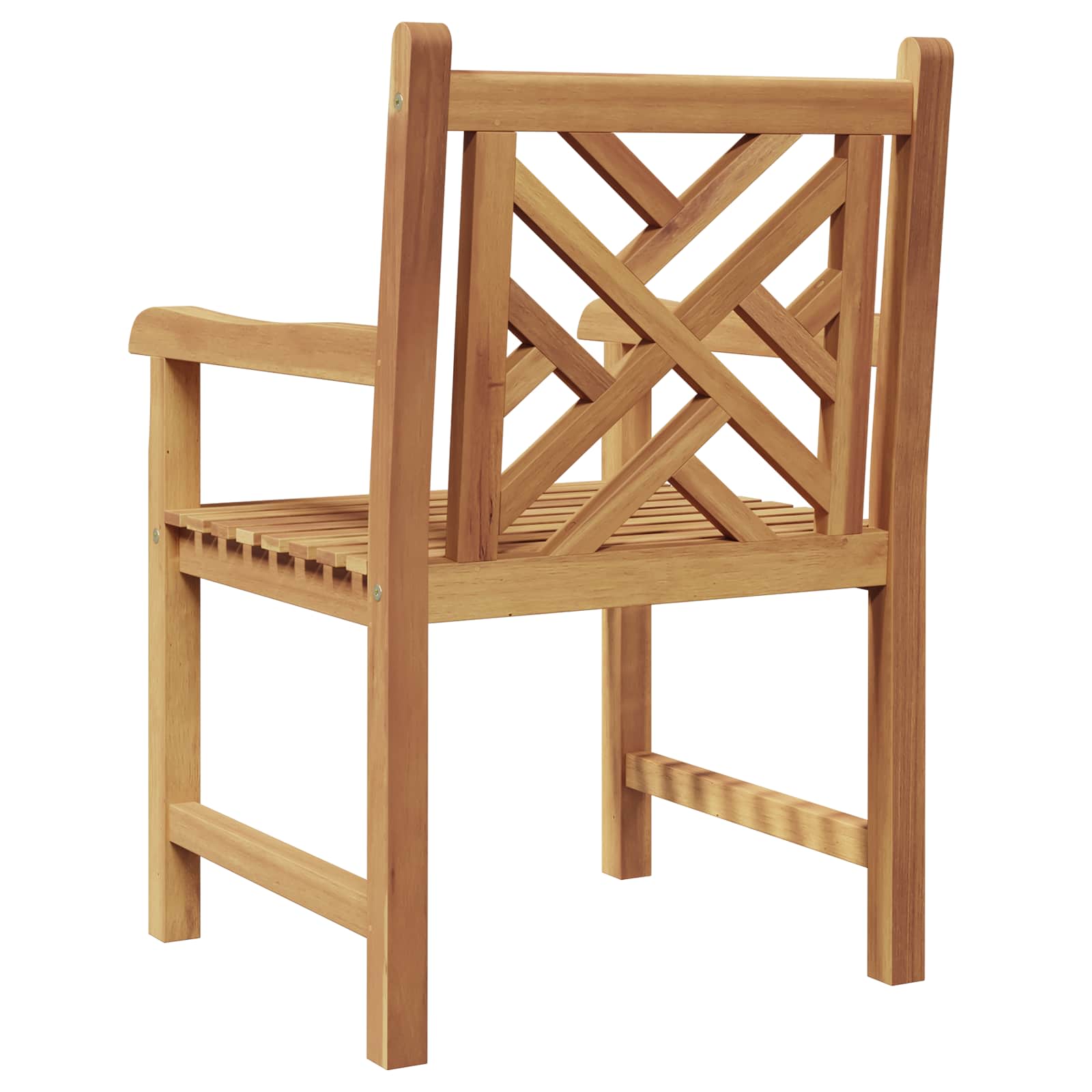 vidaXL Krzesło Ogrodowe 2 pcs 60 x 58 x 90 cm Lite drewno teakowe