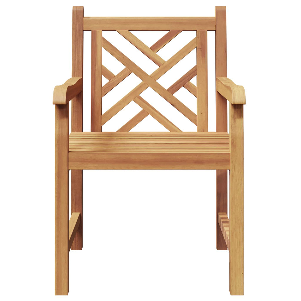 vidaXL Krzesło Ogrodowe 2 pcs 60 x 58 x 90 cm Lite drewno teakowe