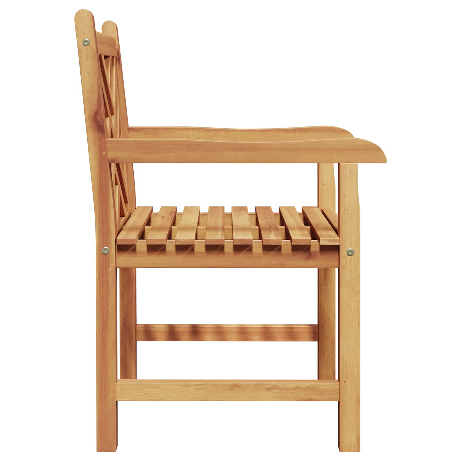 vidaXL Krzesło Ogrodowe 2 pcs 60 x 58 x 90 cm Lite drewno teakowe