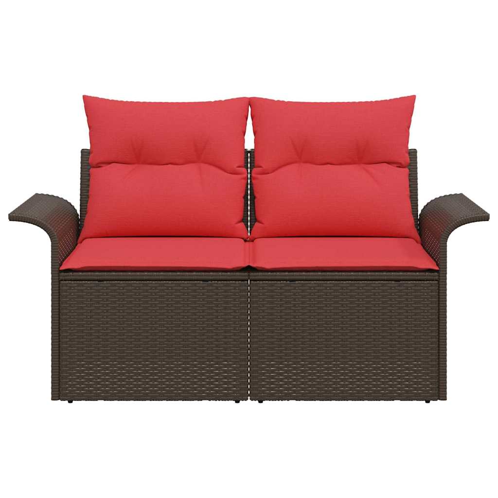 vidaXL Sofa Ogrodowa z poduszką 141 x 62 x 69 cm polirattan