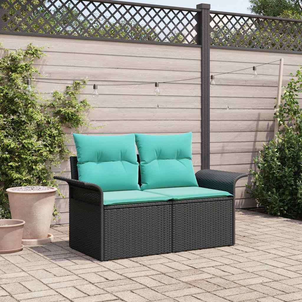 vidaXL Sofa Ogrodowa z poduszką 141 x 62 x 69 cm polirattan