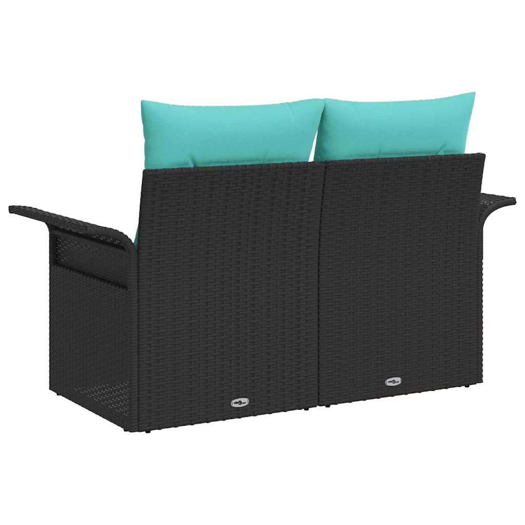 vidaXL Sofa Ogrodowa z poduszką 141 x 62 x 69 cm polirattan