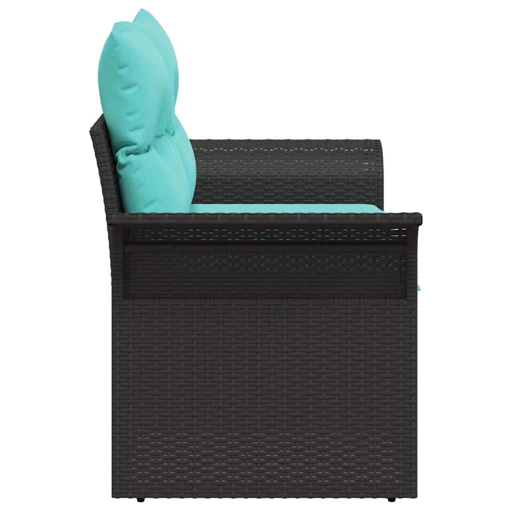 vidaXL Sofa Ogrodowa z poduszką 141 x 62 x 69 cm polirattan