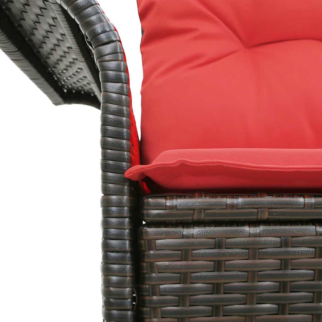 vidaXL Sofa Ogrodowa z poduszką 141 x 62 x 69 cm polirattan