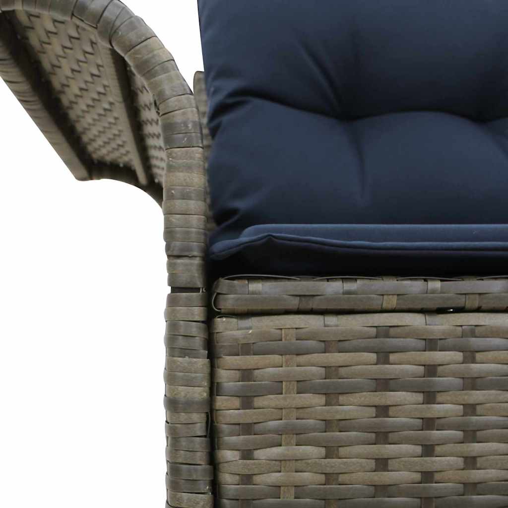 vidaXL Sofa Ogrodowa z poduszką 141 x 62 x 69 cm polirattan