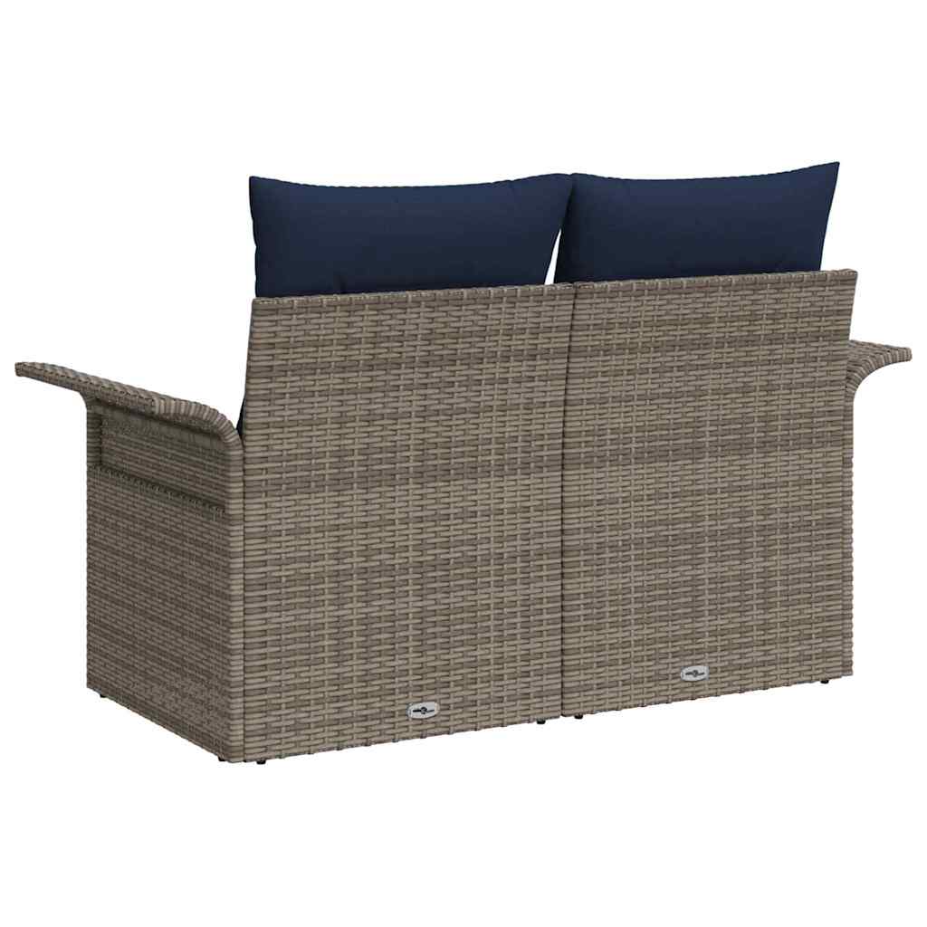 vidaXL Sofa Ogrodowa z poduszką 141 x 62 x 69 cm polirattan