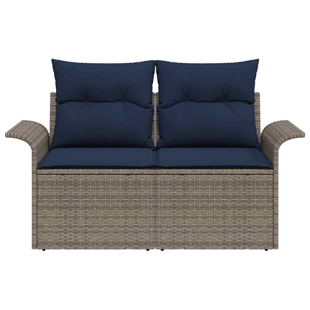 vidaXL Sofa Ogrodowa z poduszką 141 x 62 x 69 cm polirattan