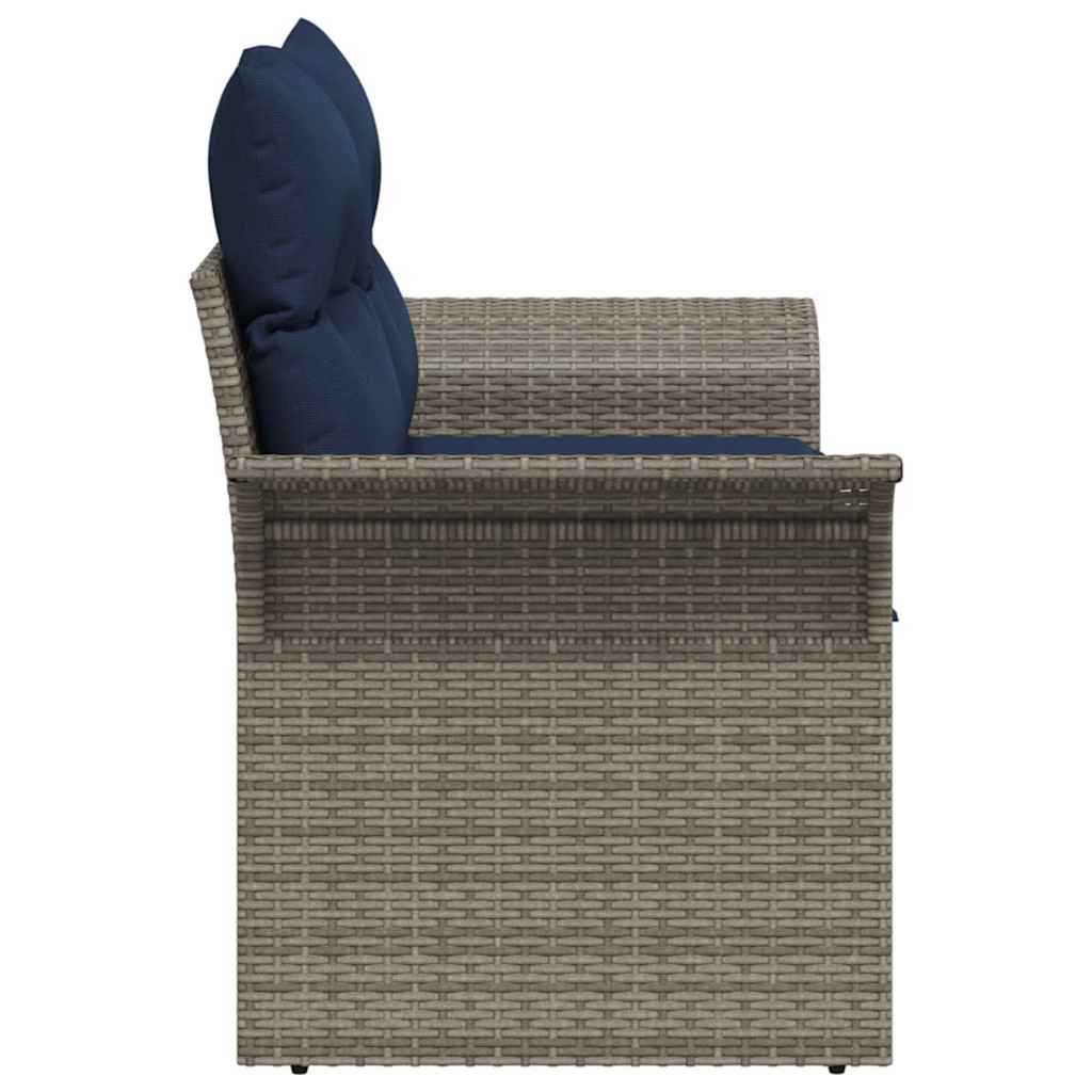 vidaXL Sofa Ogrodowa z poduszką 141 x 62 x 69 cm polirattan