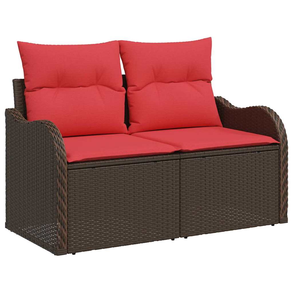 vidaXL Sofa Ogrodowa z poduszką 121 x 62 x 69 cm polirattan