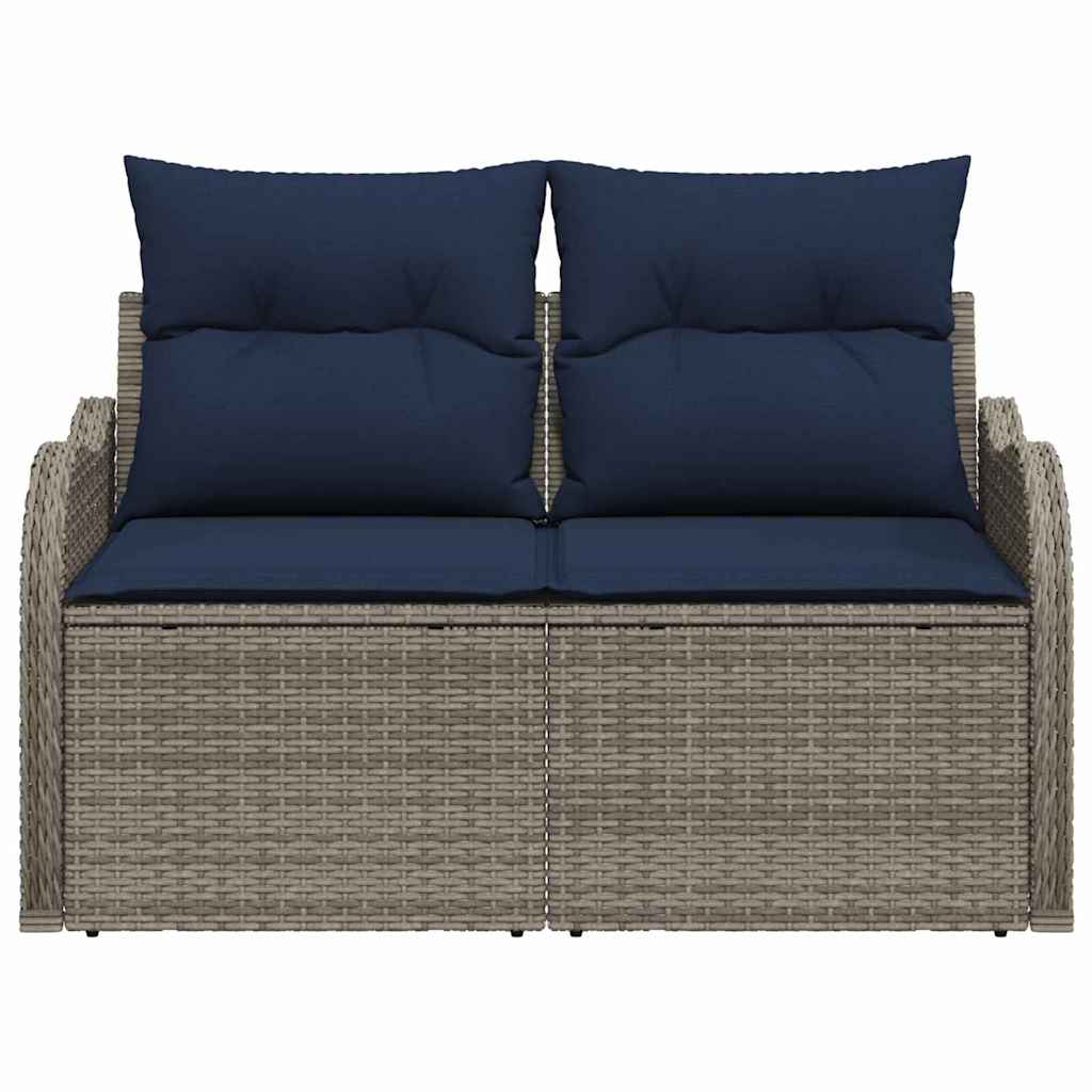 vidaXL Sofa Ogrodowa z poduszką 121 x 62 x 69 cm polirattan