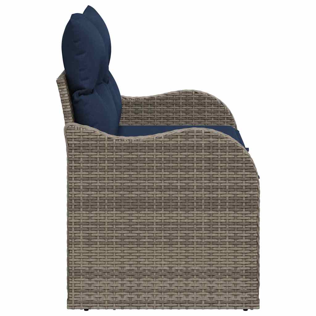 vidaXL Sofa Ogrodowa z poduszką 121 x 62 x 69 cm polirattan