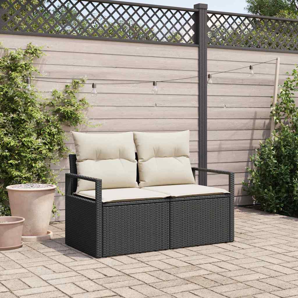 vidaXL Sofa Ogrodowa z poduszką 120 x 62 x 69 cm polirattan