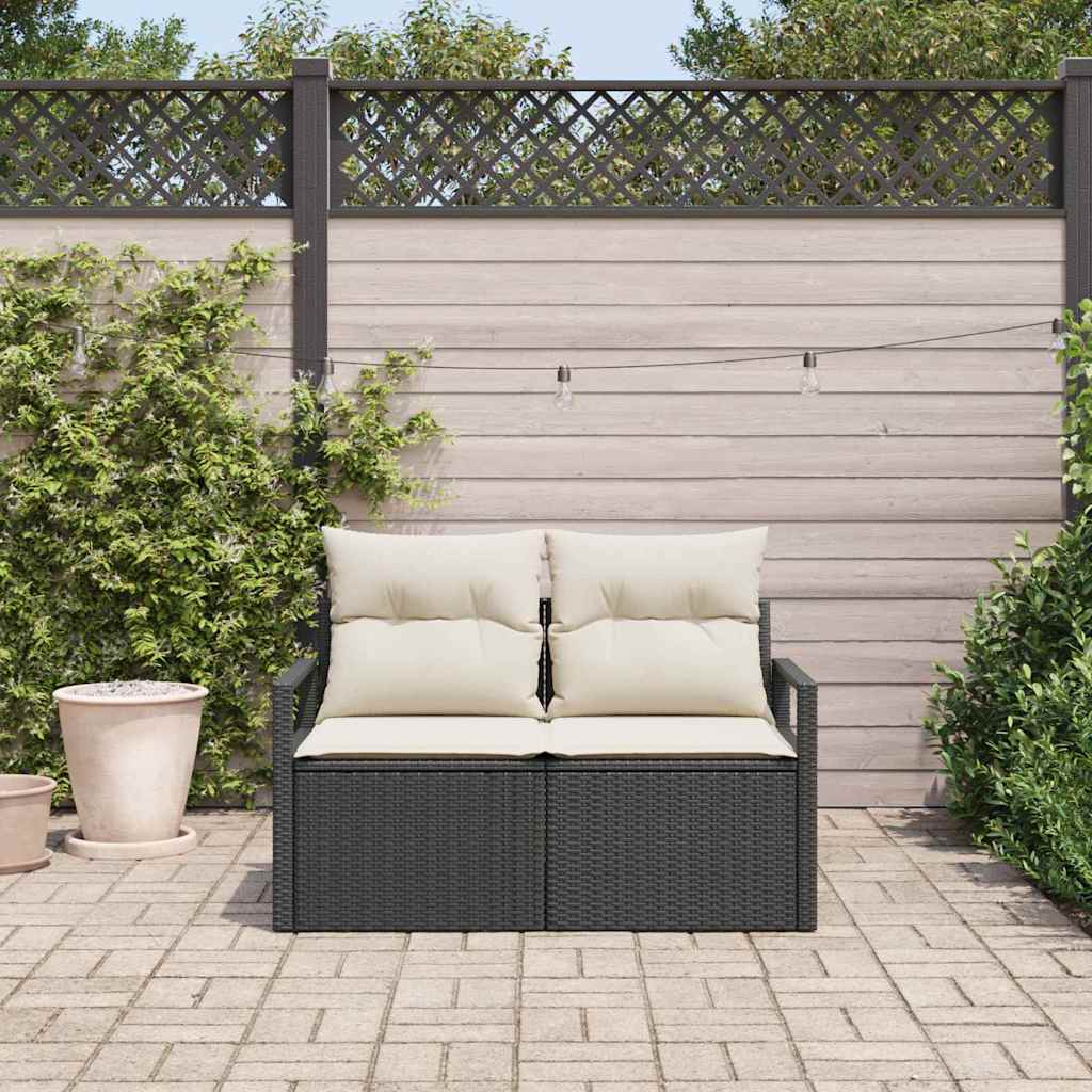 vidaXL Sofa Ogrodowa z poduszką 120 x 62 x 69 cm polirattan