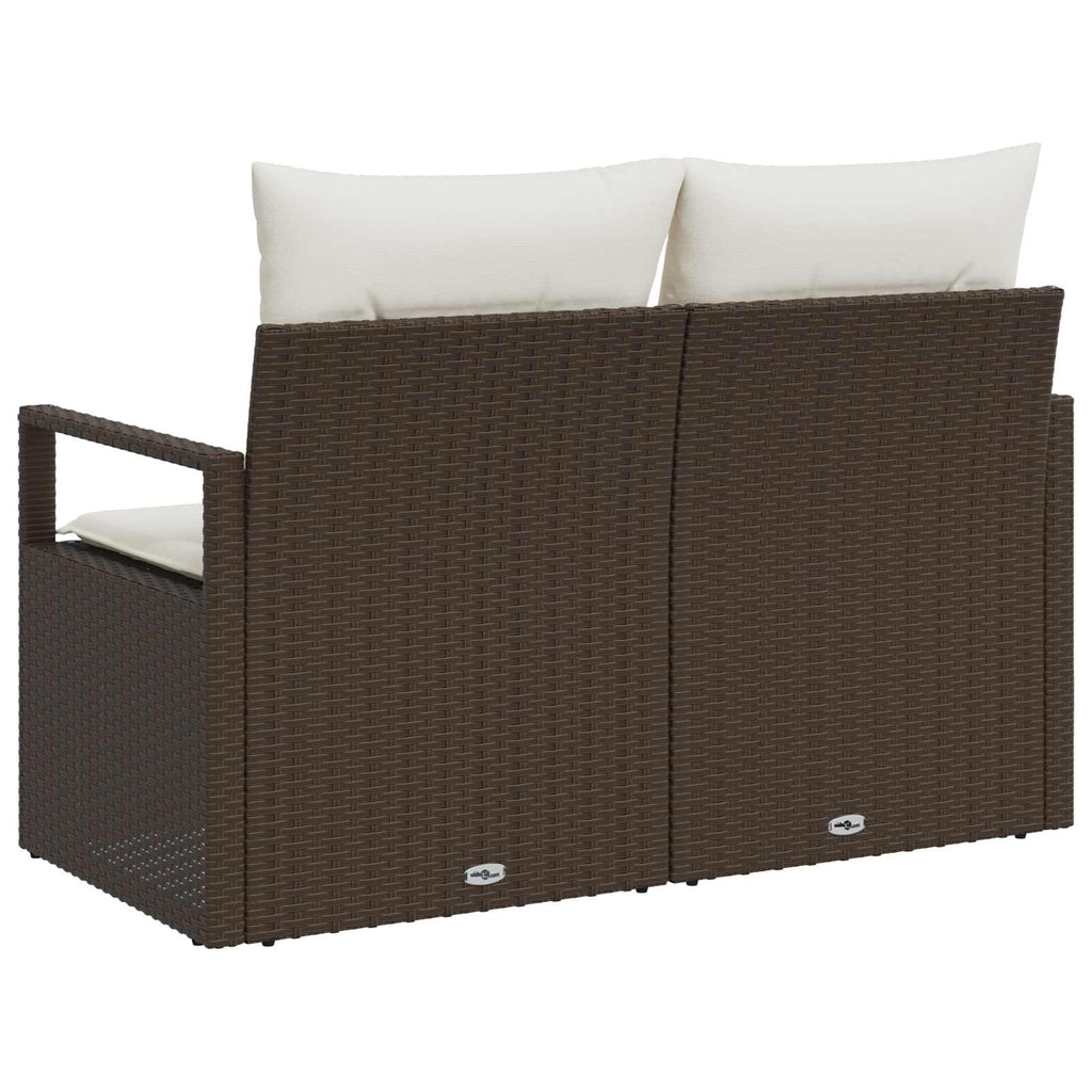 vidaXL Sofa Ogrodowa z poduszką 120 x 62 x 69 cm polirattan