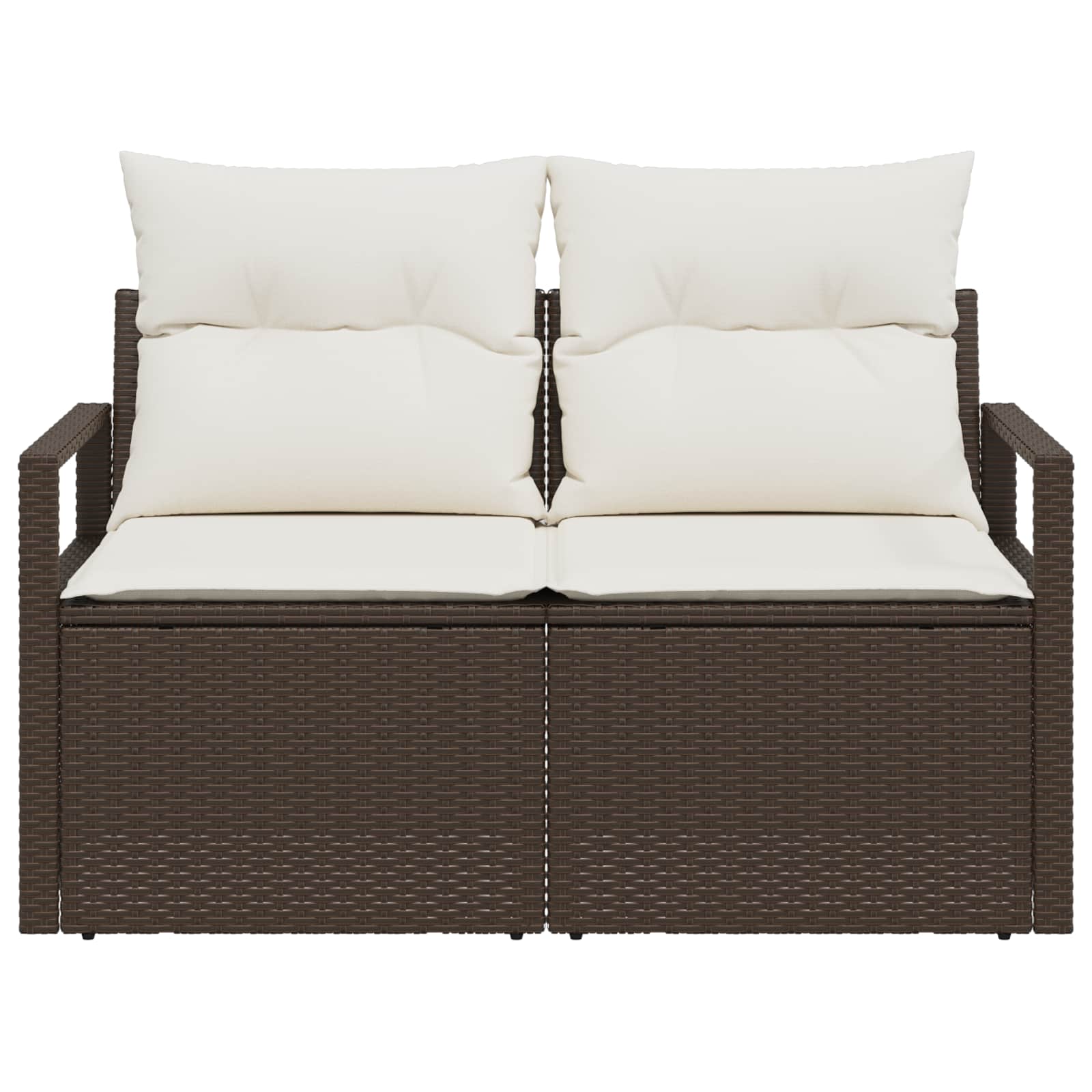vidaXL Sofa Ogrodowa z poduszką 120 x 62 x 69 cm polirattan