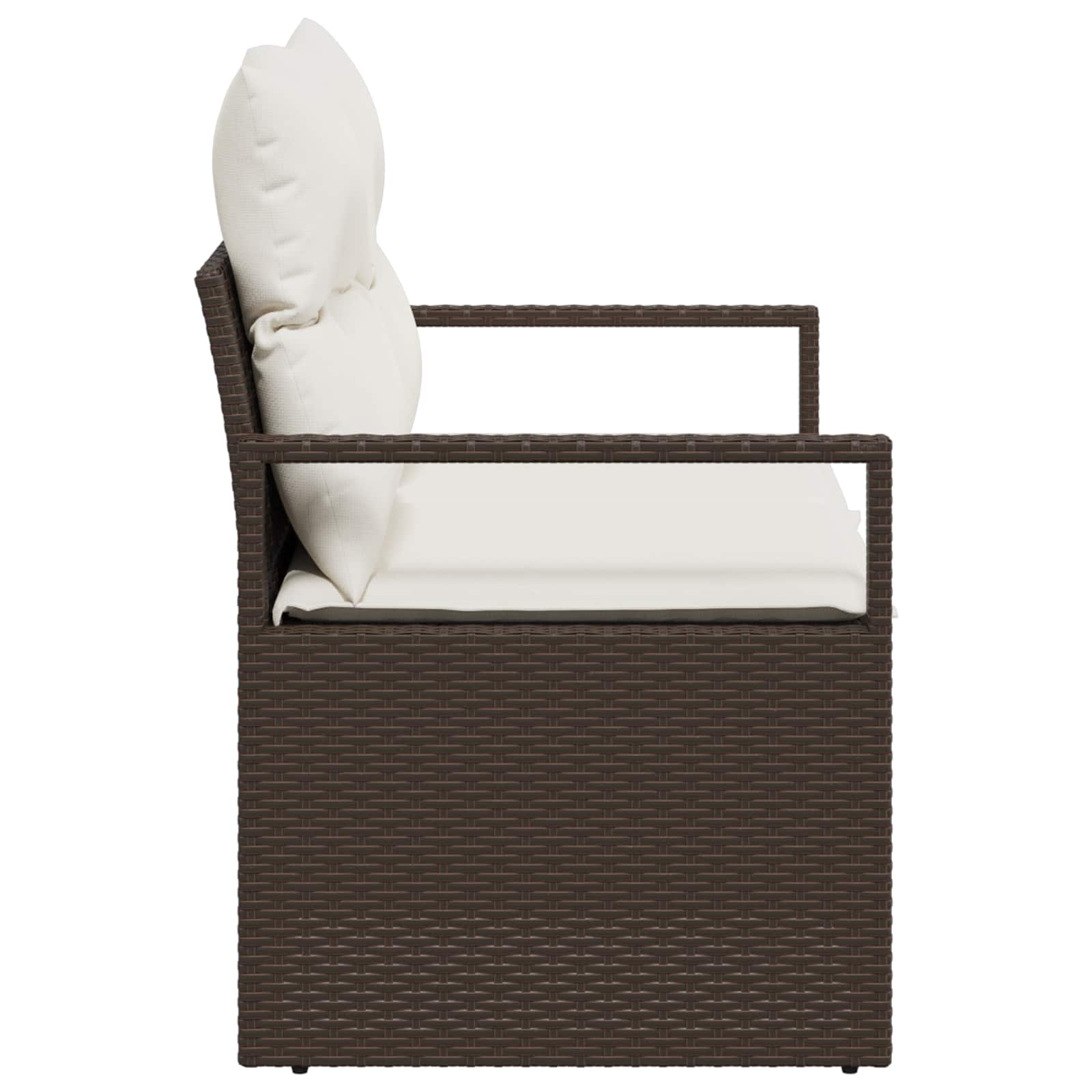 vidaXL Sofa Ogrodowa z poduszką 120 x 62 x 69 cm polirattan