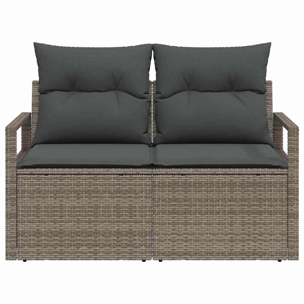 vidaXL Sofa Ogrodowa z poduszką 120 x 62 x 69 cm polirattan