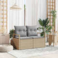vidaXL Sofa Ogrodowa z poduszką 120 x 62 x 69 cm polirattan