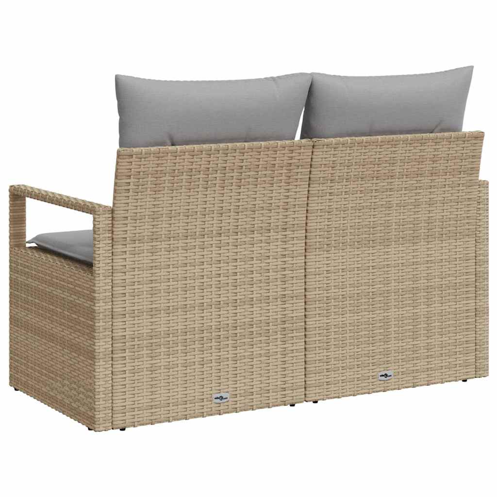 vidaXL Sofa Ogrodowa z poduszką 120 x 62 x 69 cm polirattan