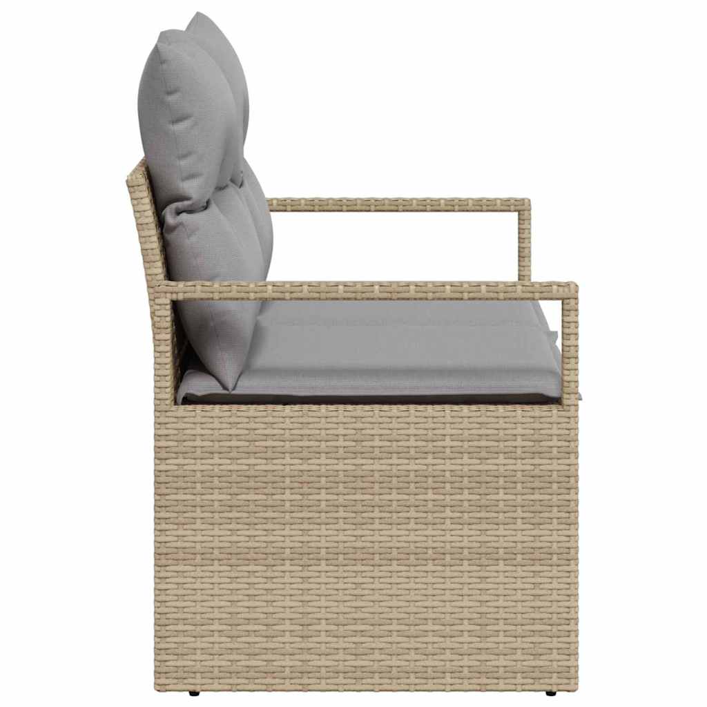 vidaXL Sofa Ogrodowa z poduszką 120 x 62 x 69 cm polirattan