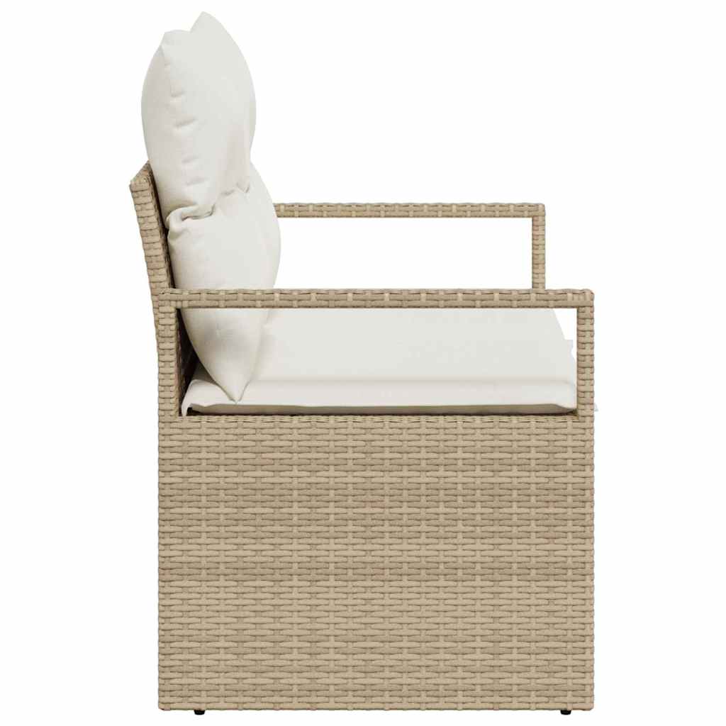 vidaXL Sofa Ogrodowa z poduszką 120 x 62 x 69 cm polirattan