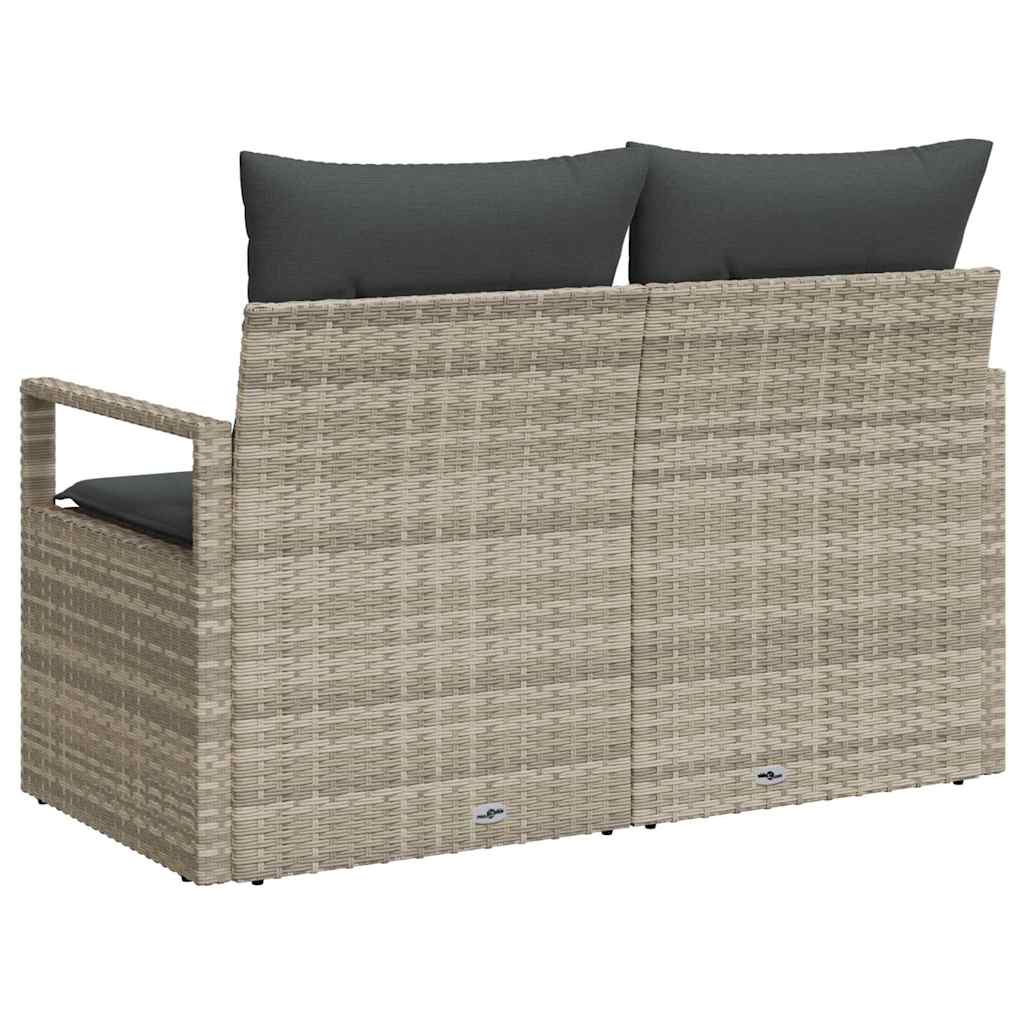 vidaXL Sofa Ogrodowa z poduszką 120 x 62 x 69 cm polirattan