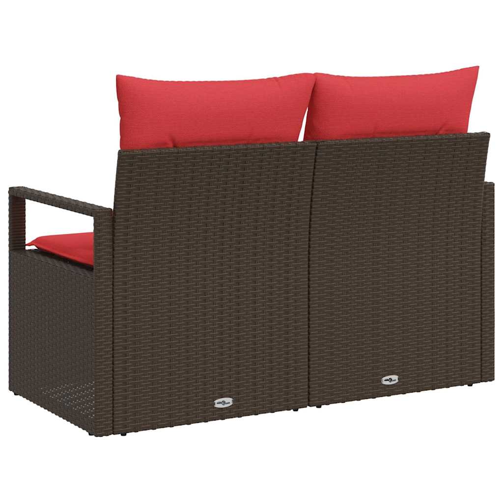 vidaXL Sofa Ogrodowa z poduszką 120 x 62 x 69 cm polirattan