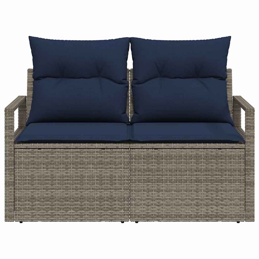 vidaXL Sofa Ogrodowa z poduszką 120 x 62 x 69 cm polirattan