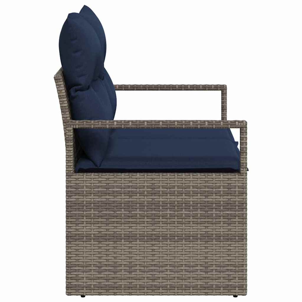 vidaXL Sofa Ogrodowa z poduszką 120 x 62 x 69 cm polirattan