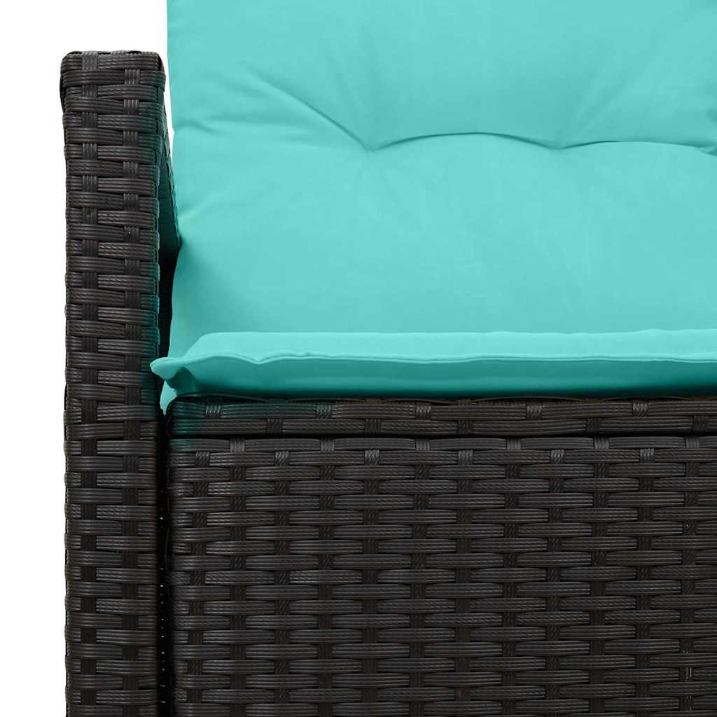 vidaXL Sofa Ogrodowa z poduszką 120 x 62 x 69 cm polirattan