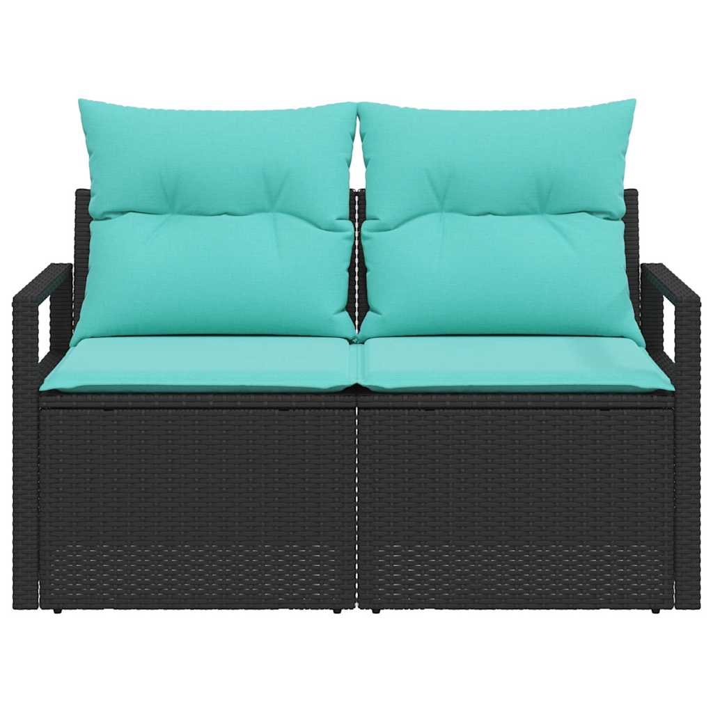 vidaXL Sofa Ogrodowa z poduszką 120 x 62 x 69 cm polirattan