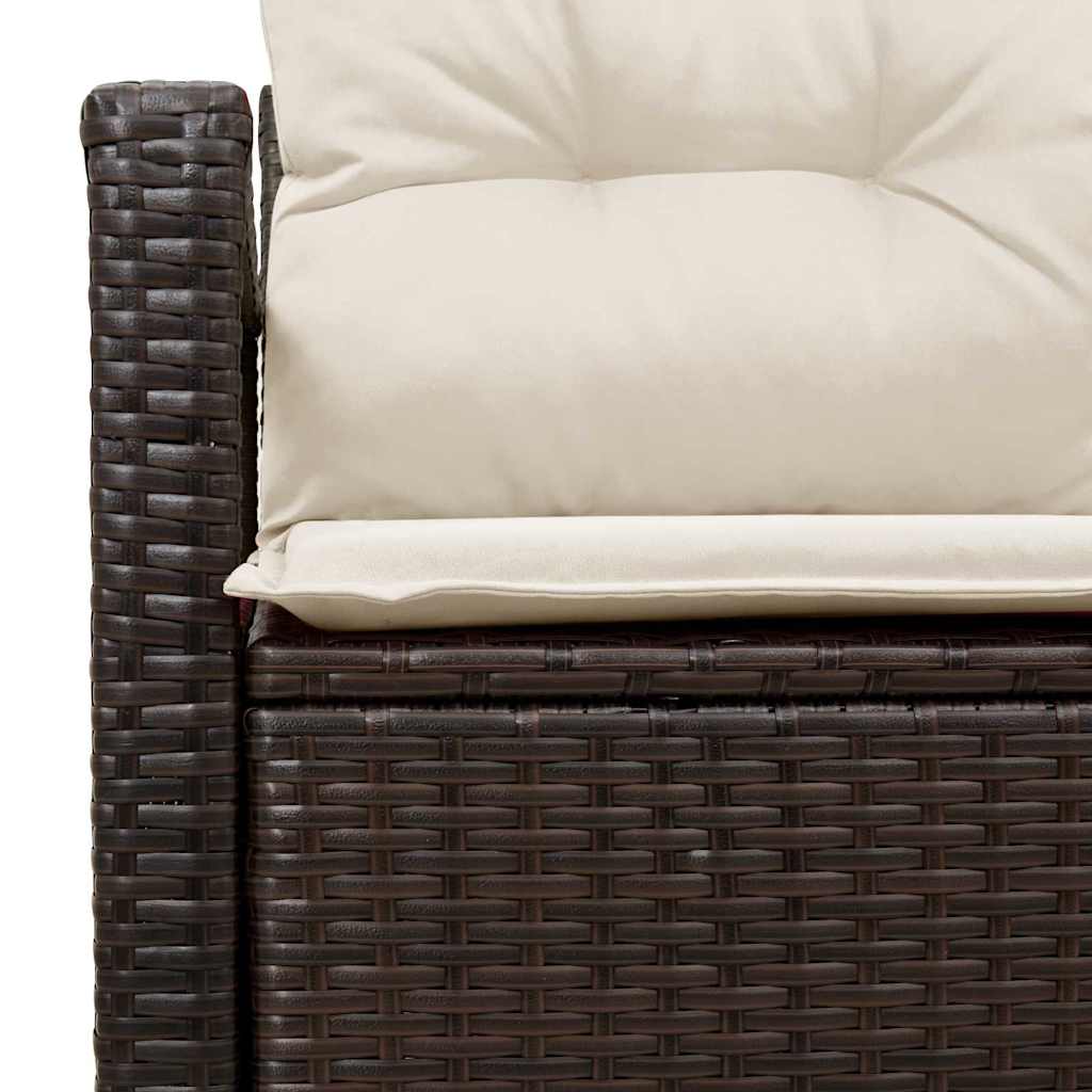 vidaXL Sofa Ogrodowa z poduszką 120 x 62 x 69 cm polirattan