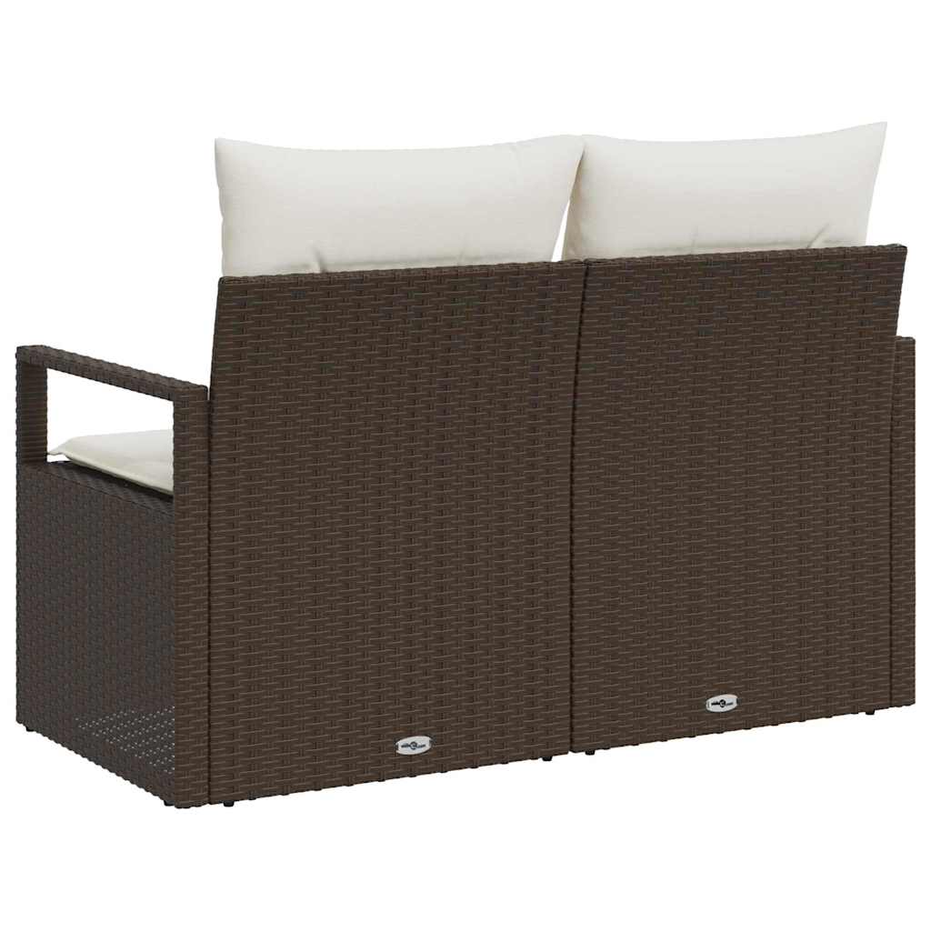 vidaXL Sofa Ogrodowa z poduszką 120 x 62 x 69 cm polirattan