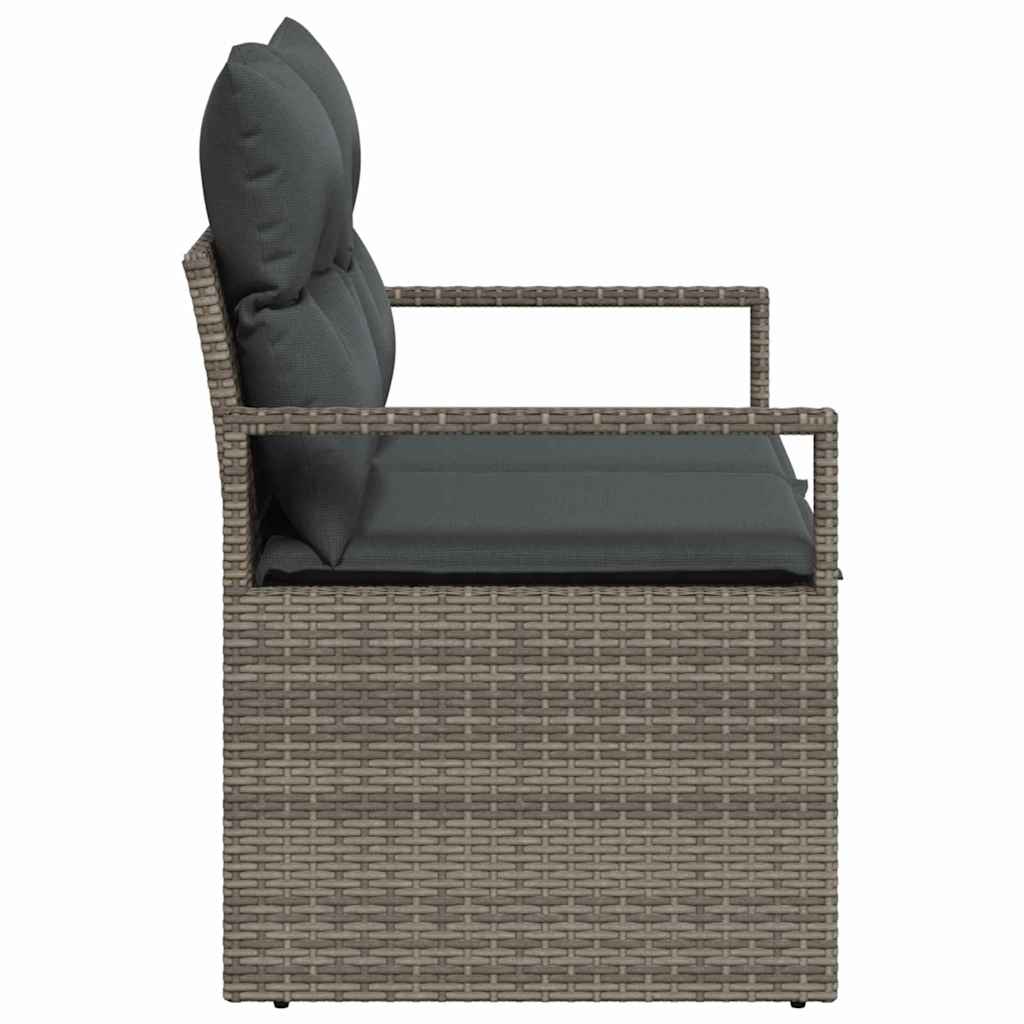 vidaXL Sofa Ogrodowa z poduszką 120 x 62 x 69 cm polirattan