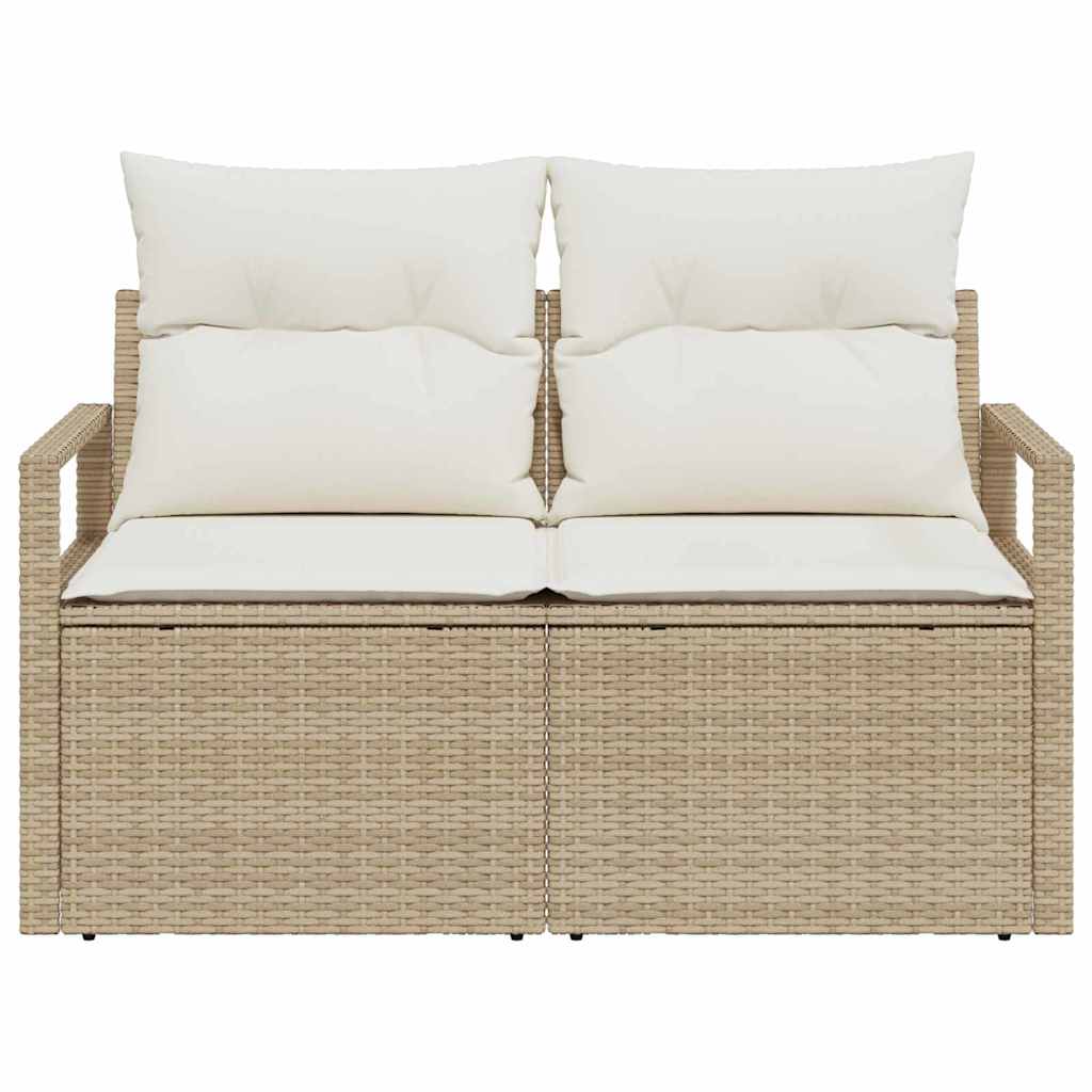 vidaXL Sofa Ogrodowa z poduszką 120 x 62 x 69 cm polirattan