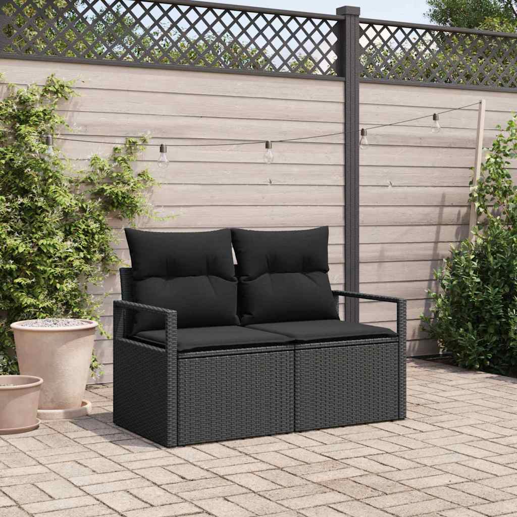 vidaXL Sofa Ogrodowa z poduszką 120 x 62 x 69 cm polirattan